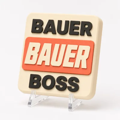 Bauer Boss magnetic 3D-printed achievement badge