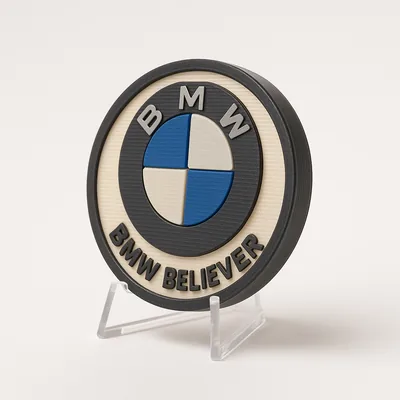 BMW Believer magnetic 3D-printed achievement badge