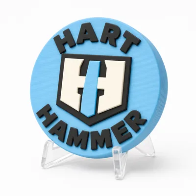 HART Hammer magnetic 3D-printed achievement badge