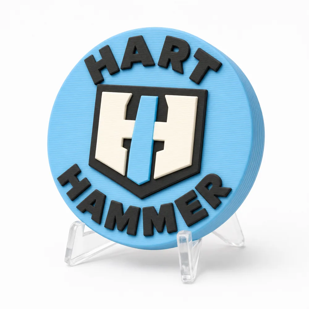 HART Hammer magnetic 3D-printed achievement badge