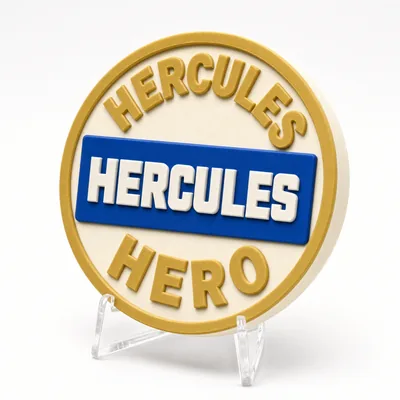 Hercules Hero magnetic 3D-printed achievement badge