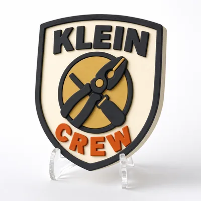 Klein Crew magnetic 3D-printed achievement badge