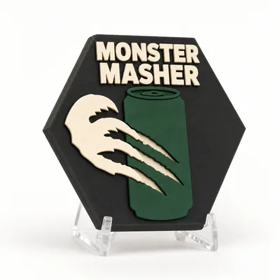 MONSTER MASHER magnetic 3D-printed achievement badge